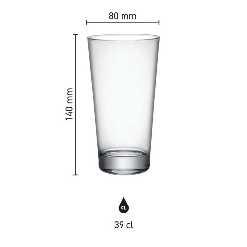 Infografik mit den Abmessungen des Bierglases Sestriere 39 cl. einschließlich Höhe und Durchmesser. Infografik mit den Abmessungen des Bierglases Sestriere 39 cl. einschließlich Höhe und Durchmesser.