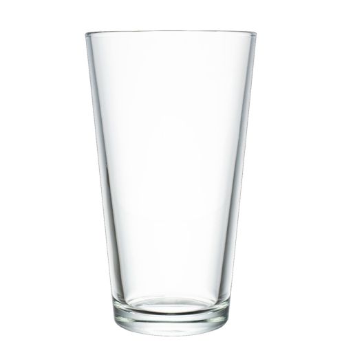 Frontalaufnahme der klaren Bierglas Vase 47 cl. in klassischer Form.