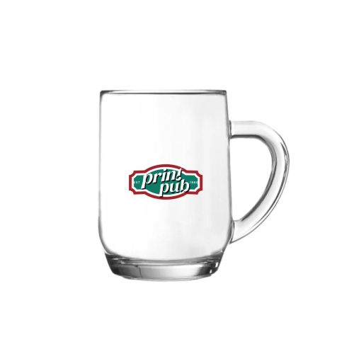 Bierkrug Hayworth 28 cl. bedruckt mit mehrfarbigem PrintPub-Logo auf der Vorderseite des Glases. Bierkrug Hayworth 28 cl. bedruckt mit mehrfarbigem PrintPub-Logo auf der Vorderseite des Glases.