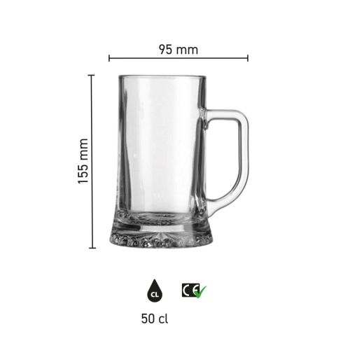 Bierkrug Maxim 50 cl. bedrucken