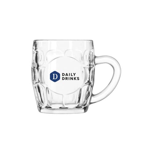 29 cl Glas mit mehrfarbigem DailyDrinks-Aufdruck auf der Vorderseite des Bierkruges.