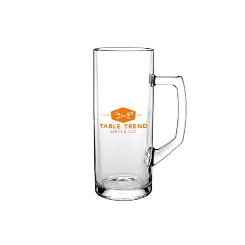 Bierkrug Reno 30 cl. Fassgröße mit einfarbigem TableTrend-Logo auf der Vorderseite des Glases. Bierkrug Reno 30 cl. Fassgröße mit einfarbigem TableTrend-Logo auf der Vorderseite des Glases.