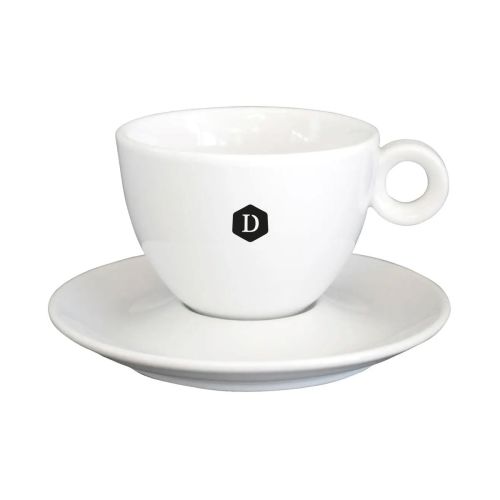 Porzellan Bola Cappuccino weiß 20 cl. Set mit einfarbigem DailyDrinks Logo auf der Vorderseite. Porzellan Bola Cappuccino weiß 20 cl. Set mit einfarbigem DailyDrinks Logo auf der Vorderseite.