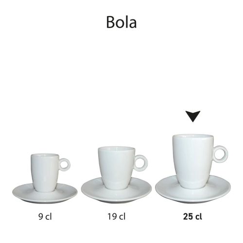 Übersichtsbild mehrerer Bola-Sets aus weißem Porzellan, in einer Produktserie. Übersichtsbild mehrerer Bola-Sets aus weißem Porzellan, in einer Produktserie.
