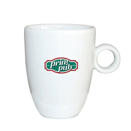 Bola Cappuccino Tasse Hoch weiß 25 cl. bedrucken