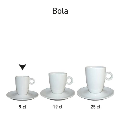 Bola Espresso weiß 9 cl Set bedrucken