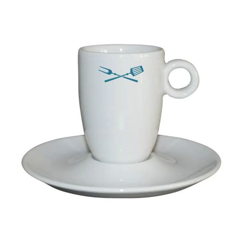 Einfarbiger TableTrend Logodruck auf der Vorderseite der Bola Kaffee hoch weiß 19 cl. Einfarbiger TableTrend Logodruck auf der Vorderseite der Bola Kaffee hoch weiß 19 cl.