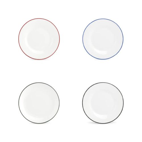 Übersicht der verfügbaren Farben für den Porzellanteller Basic line 15 cm.