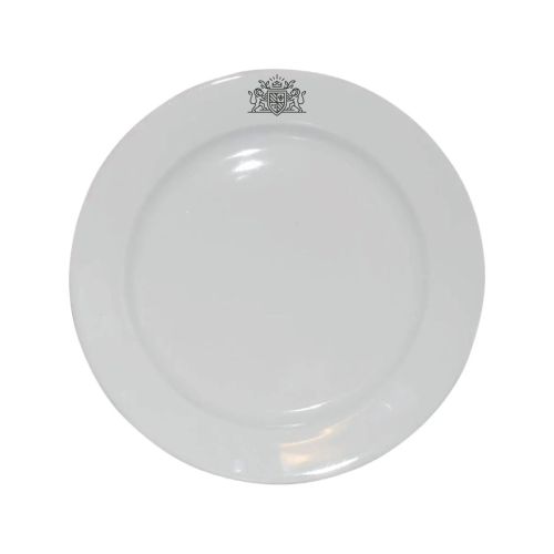 Teller breitem Rand Weiß 21 cm. bedrucken