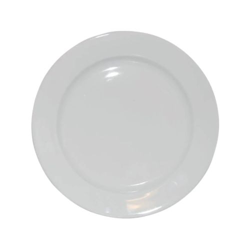Teller breitem Rand Weiß 21 cm. bedrucken