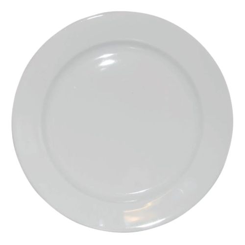 Teller breitem Rand Weiß 28 cm. bedrucken