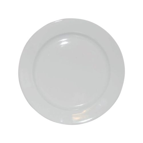 Teller breitem Rand Weiß 23 cm. bedrucken
