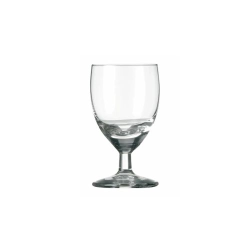 Schnapsglas Gilde 3,5 cl aus Klarglas in Vorderansicht, mit geraden Seiten und schmalem Boden.
