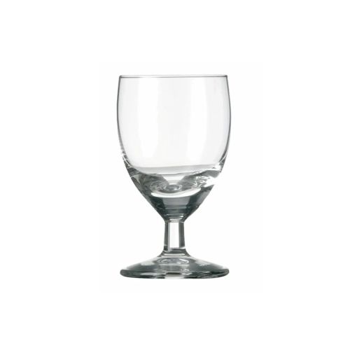 Schnapsglas Gilde 6 cl. in gerader Frontansicht, transparentes Design mit einfacher runder Form.