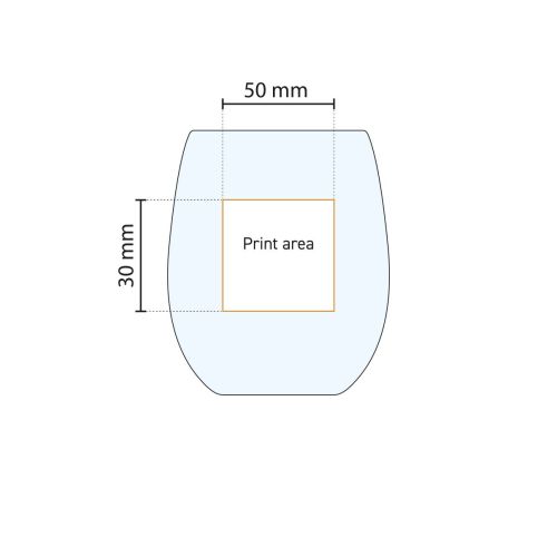 Detaillierte Arbeitszeichnung der Druckfläche auf dem 39 cl Bouquet Tumbler Glas zum Bedrucken. Detaillierte Arbeitszeichnung der Druckfläche auf dem 39 cl Bouquet Tumbler Glas zum Bedrucken.