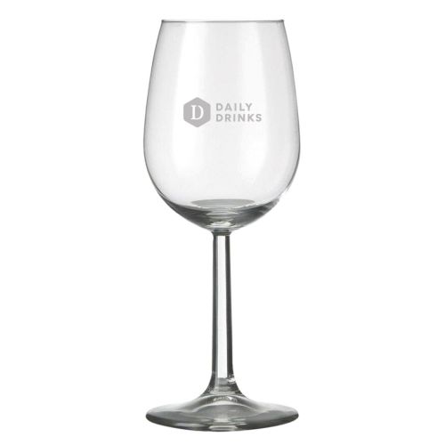Gravur des DailyDrinks-Logos sichtbar auf der Vorderseite des Bouquet Weinglas 45 cl.