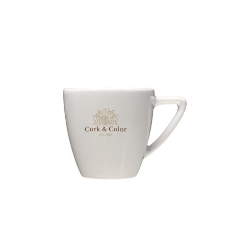 Porzellan Classic Espressotasse 7 cl. mit mehrfarbigem CoffeeCo Logo auf der Vorderseite. Porzellan Classic Espressotasse 7 cl. mit mehrfarbigem CoffeeCo Logo auf der Vorderseite.