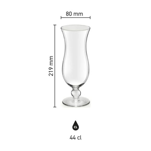 Infografik mit den Maßen des Blue Hawai Cocktailglases 44 cl. einschließlich Inhalt und Höhe. Infografik mit den Maßen des Blue Hawai Cocktailglases 44 cl. einschließlich Inhalt und Höhe.