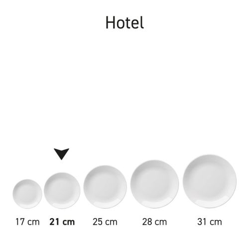 Teller Coupe Hotel 21 cm bedrucken