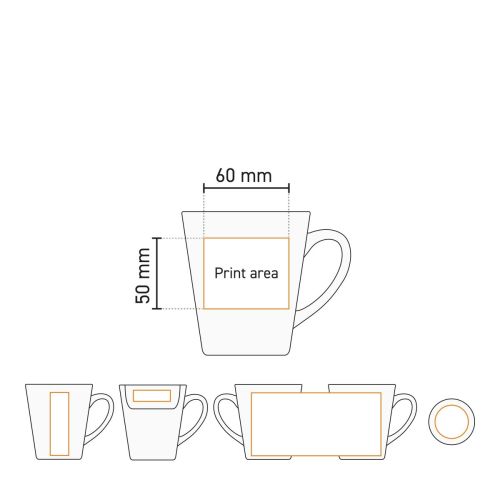 Delta Tasse 31 cl. bedrucken Delta Tasse 31 cl. bedrucken