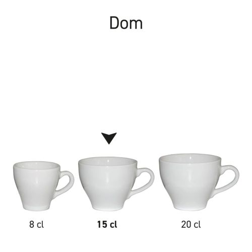 Übersicht über mehrere Dom-Kaffeetassen, die als einheitliche Serie aus Porzellan präsentiert werden. Übersicht über mehrere Dom-Kaffeetassen, die als einheitliche Serie aus Porzellan präsentiert werden.