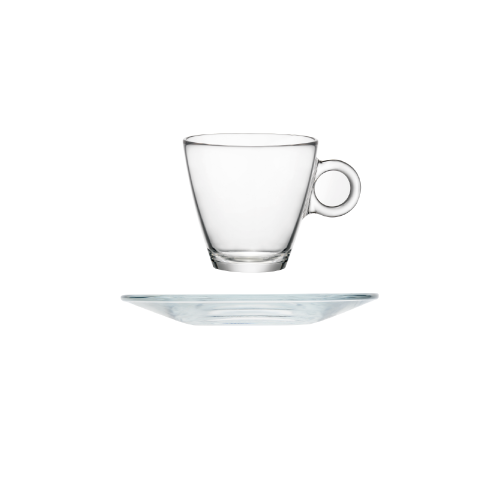 Vorderseite des Easy Bar Espresso 10 cl. SET, geeignet für kleine Kaffees.