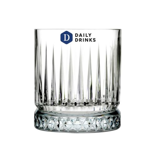 Elysia Whiskyglas 35,5 cl. bedruckt mit mehrfarbigem DailyDrinks Logo auf der Vorderseite. Elysia Whiskyglas 35,5 cl. bedruckt mit mehrfarbigem DailyDrinks Logo auf der Vorderseite.