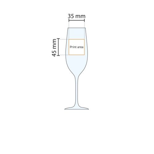 Die Infographic zeigt die Höhe und das Fassungsvermögen der Esprit Champagnerglas 21 cl. Die Infographic zeigt die Höhe und das Fassungsvermögen der Esprit Champagnerglas 21 cl.
