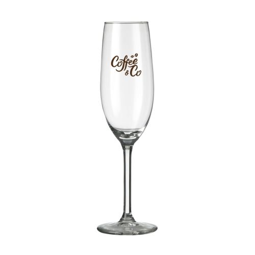 Vorderseite der Esprit Champagnerglas 21 cl. mit einfarbig gedrucktem CoffeeCo-Logo. Vorderseite der Esprit Champagnerglas 21 cl. mit einfarbig gedrucktem CoffeeCo-Logo.