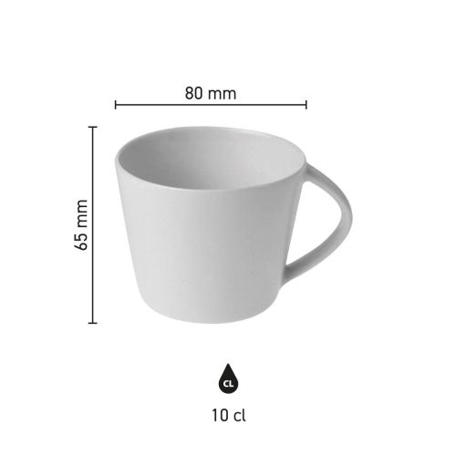 Infografik mit den Abmessungen der Eva Kaffeetasse 20 cl. Porzellan übersichtlich dargestellt. Infografik mit den Abmessungen der Eva Kaffeetasse 20 cl. Porzellan übersichtlich dargestellt.