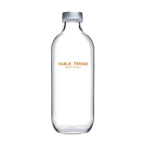 Flasche Iconic 0,54 Liter (inkl. silberner Verschluss) bedruckt
