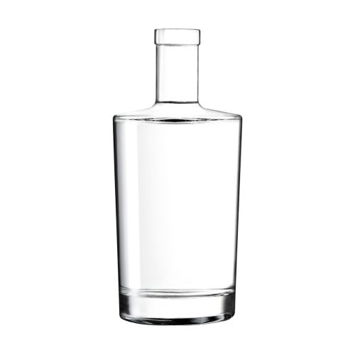 Flasche Neos 0,7 l mit gerader Form und langem Hals, in der Vorderansicht dargestellt.