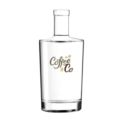 Flasche Neos 0,7 l mit mehrfarbigem CoffeeCo-Logo auf der Vorderseite.