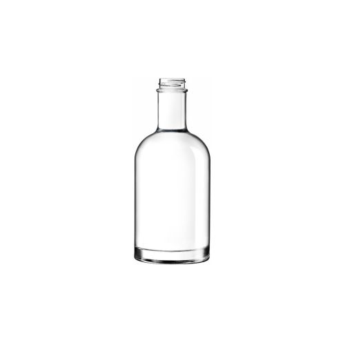 Flasche Oslo 0,2 Liter ohne Verschluss, von vorne fotografiert, ohne Aufdruck.