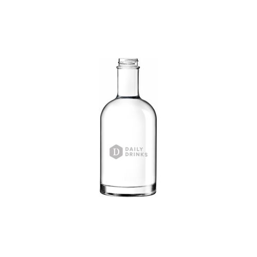 Gravur des DailyDrinks-Logos in das Glas auf der Vorderseite der Flasche Oslo 0,2 Liter