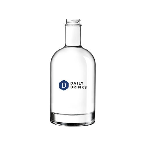 Die Infografik zeigt Höhe und Durchmesser der 0,5-Liter-Glasflasche von Oslo in maßstabsgetreuer Darstellung.