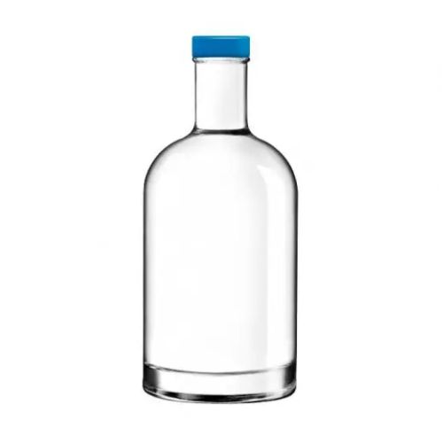 Flasche Oslo 0,7 Liter in Vorderansicht mit blauem Deckel oder Aufdruck sichtbar.