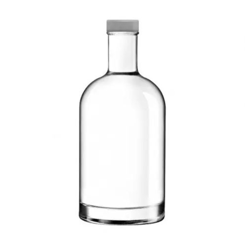 Flasche Oslo 0,7 Liter in Vorderansicht mit silbernem Deckel oder Aufdruck sichtbar.