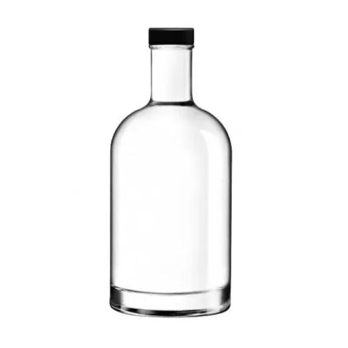 Flasche Oslo 0,7 Liter in Vorderansicht mit schwarzer Kappe oder Aufdruck sichtbar.
