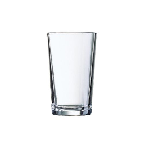 Kompaktes Glas Conique 8 cl. mit geradem Rand, in der Vorderansicht dargestellt.