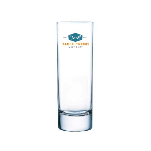 Islande Longdrink Glas 22 cl. aus Glas mit TableTrend-Logo in mehreren Farben auf der Vorderseite. Islande Longdrink Glas 22 cl. aus Glas mit TableTrend-Logo in mehreren Farben auf der Vorderseite.