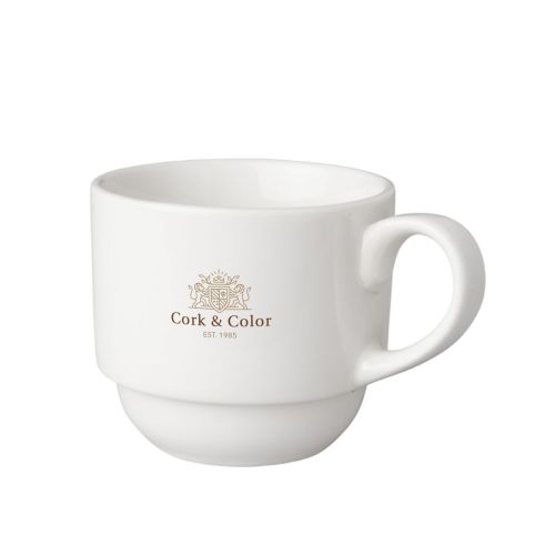 Tasse 20 cl. Budgetline mit mehrfarbigem CorkColor-Logo in der Mitte der Vorderseite. Tasse 20 cl. Budgetline mit mehrfarbigem CorkColor-Logo in der Mitte der Vorderseite.