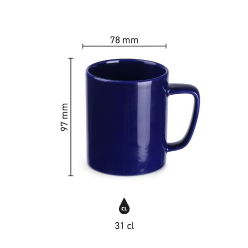 Die Infografik zeigt die detaillierten Abmessungen der Tasse Tommy Classic 31 cl Keramik. Die Infografik zeigt die detaillierten Abmessungen der Tasse Tommy Classic 31 cl Keramik.