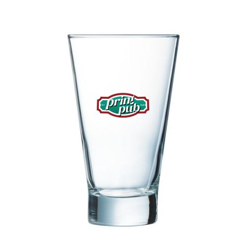 Die Vorderseite des Shetland Glas 35 cl. ist mit dem PrintPub-Logo vollfarbig bedruckt.