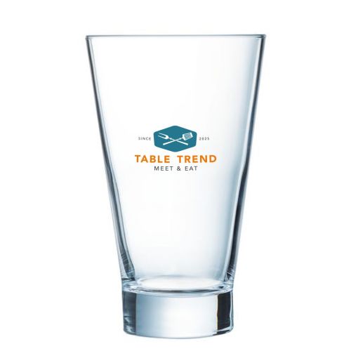 Mehrfarbiges TableTrend-Logo gut sichtbar auf der Vorderseite des Shetland Glas 42 cl. Mehrfarbiges TableTrend-Logo gut sichtbar auf der Vorderseite des Shetland Glas 42 cl.