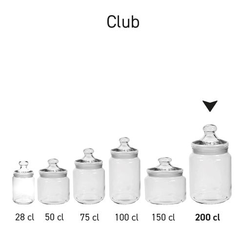 Bonbonglas Big Club 2 Liter bedrucken Bonbonglas Big Club 2 Liter bedrucken