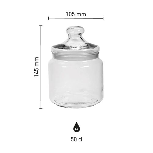 Bonbonglas Club 0,50 Liter bedrucken Bonbonglas Club 0,50 Liter bedrucken