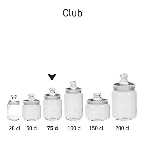 Süßigkeitenglas Club 0,75 Liter bedrucken Süßigkeitenglas Club 0,75 Liter bedrucken