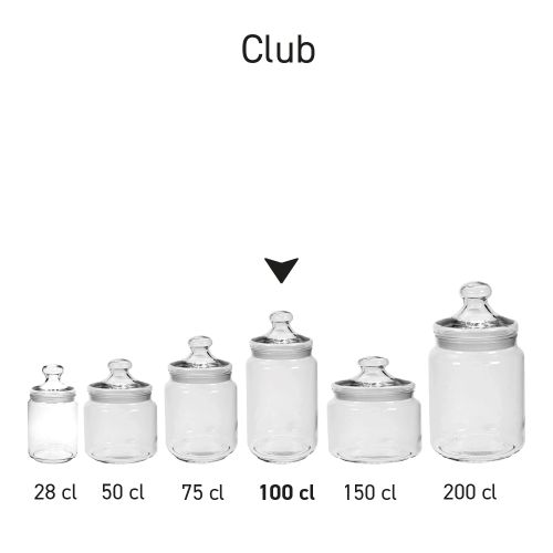 Süßigkeitenglas Club 1,00 Liter bedrucken Süßigkeitenglas Club 1,00 Liter bedrucken