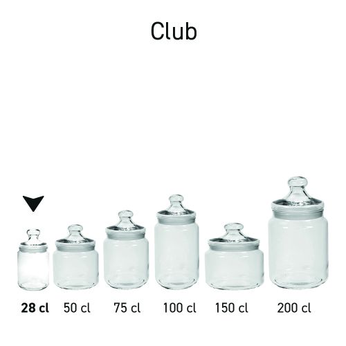 Süßigkeitenglas Club klein 0,28 Liter bedrucken Süßigkeitenglas Club klein 0,28 Liter bedrucken